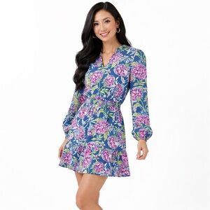 NWT Lilly Pulitzer Axton Dress Multi Dahlia Licious Print Floral Size 10